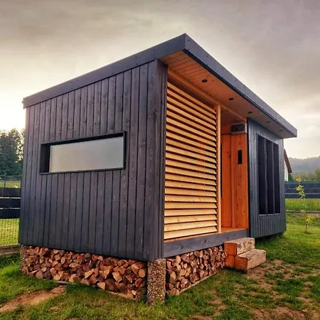 House Beskidy - Dom Z Drzewa Ksiezycowego Z Sauna I Balia Jacuzzi!! شقة Slemien